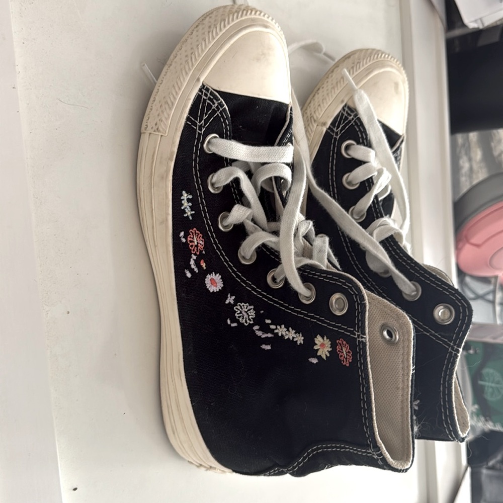 Converse Embroidered Hi Tops